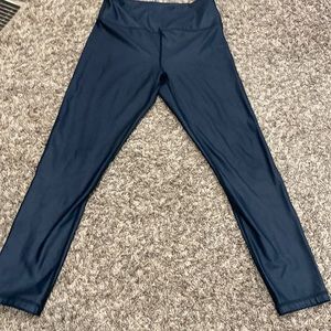 ZYIA active Black faux leather high waist leggings Size 8-10